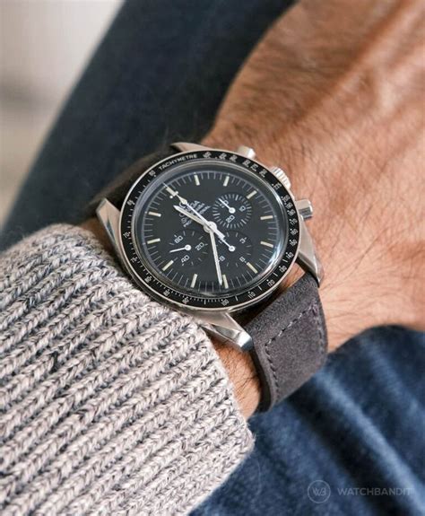 omega speedmaster grey strap|omega speedmaster strap options.